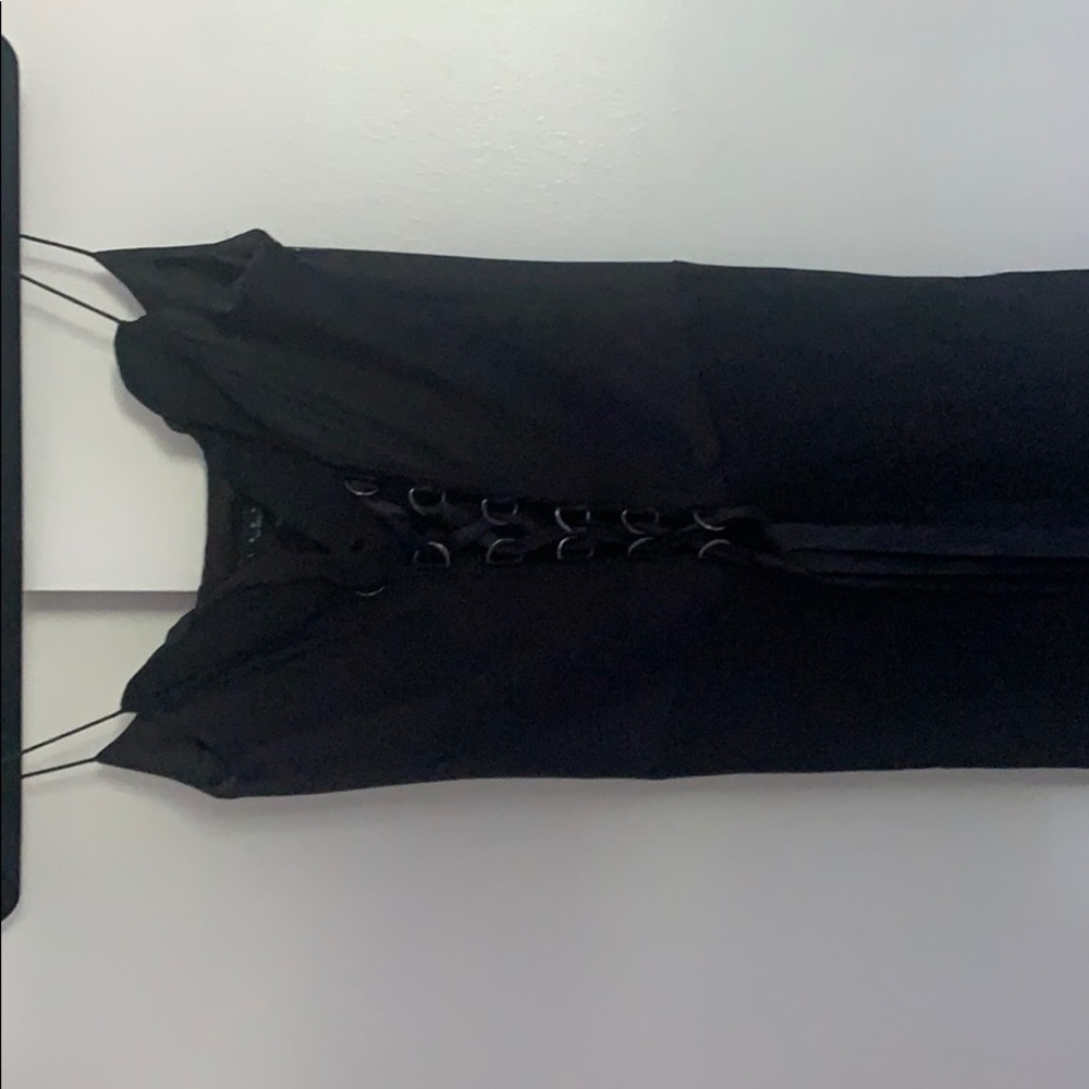 Laundry by Shelli Segal black corset dress